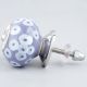 Light Purple Ceramic Floral Cabinet Knob