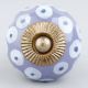 Light Purple Ceramic Floral Cabinet Knob