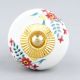 White Floral Leafy Painted Knob