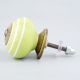 Lime Green White Knob