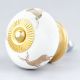 Golden Running Rein Deer Pattern Ceramic Drawer Knob