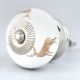 Golden Running Rein Deer Pattern Ceramic Drawer Knob