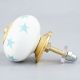 Sea Green Star Ceramic Drawer Knob Online