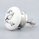 Black White Bird Knob