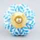 Turquoise Leaf Medium Knob