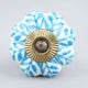 Turquoise Leaf Medium Knob