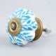Turquoise Leaf Medium Knob