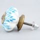 Turquoise Leaf Medium Knob