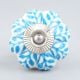 Turquoise Leaf Medium Knob