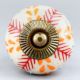 Red Leaf Ceramic Floral Dresser Knob Online