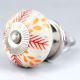 Red Leaf Ceramic Floral Dresser Knob Online