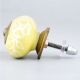 Yellow Leaf Ceramic Floral Drawer Knob Online