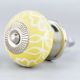 Yellow Leaf Ceramic Floral Drawer Knob Online