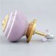 Purple Striped Small Ceramic Knobs