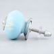 Turquoise Etched Ceramic Knob 39