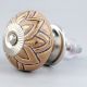 Golden Flower Ceramic Dresser Knob