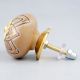 Golden Flower Ceramic Dresser Knob