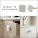 White Stone Square Cabinet Knobs Online-1 Piece
