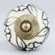 Black Flower Dresser Knob