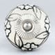 Black Flower Dresser Knob