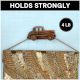 Natural Wooden Adhesive Car Design Wall Hooks-3 Pieces