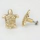 Golden Brass Turtle Knob – Handmade Cabinet and Drawer Pull-1 Piece