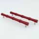 Red handmade Wooden Door Handles for Dresser-1 Piece (11 Inches)