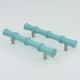 Turquoise handmade Wooden Door Handles for Drawer-1 Piece (7 Inches)