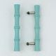 Turquoise handmade Wooden Door Handles for Drawer-1 Piece (7 Inches)