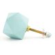 Turquoise Geometric Wooden Cabinet Knob