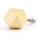 Cream Geometric Wooden Cabinet Knob