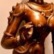 Handcrafted Brass Dancing Lady Statue – Traditional Indian Classical Art Home Decor Idol