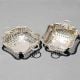 Vintage Mappin & Webb Ltd. Sterling Silver Pierced Baskets in Pair