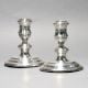 Vintage English Sterling Silver RC Maker Candle Stand in Pair