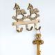 Running Two Horse Brass Wall Hook | Decorative Antique Finish Wall Hanger