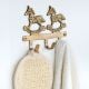 Running Two Horse Brass Wall Hook | Decorative Antique Finish Wall Hanger