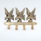 Golden Brass Eagle Wall Hook – Decorative Key & Coat Holder