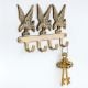 Golden Brass Eagle Wall Hook – Decorative Key & Coat Holder