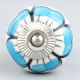 Turquoise Flower Knob (1)