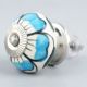 Turquoise Flower Knob (1)