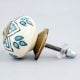 Turquoise Floral Drawer Knob