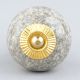 Marble Cream Crackle Ceramic Cabinet Knob