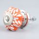 Orange Leaf Medium Ceramic Knob