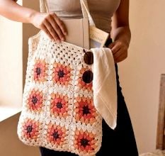 Handmade Boho Crochet Shoulder Bags for Womens