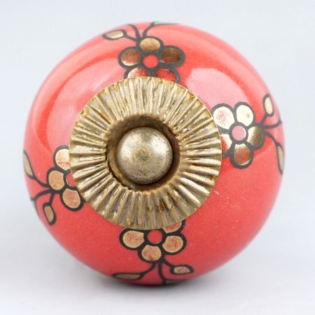 Golden Tiny Flower Ceramic Drawer Knob Online