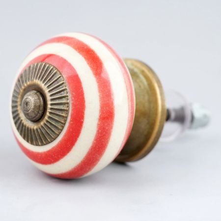Old Red Striped Knob