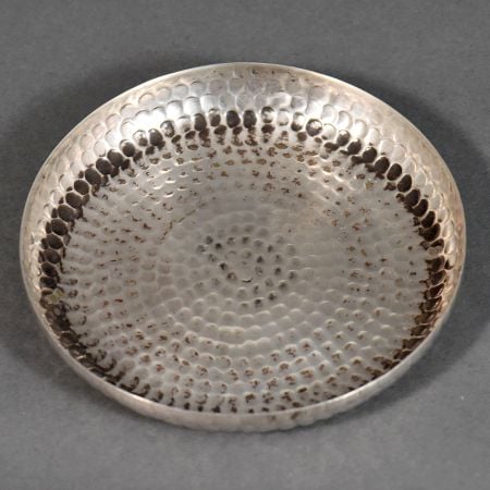 Vintage Hand Hammered Sterling Silver Tray for Collection