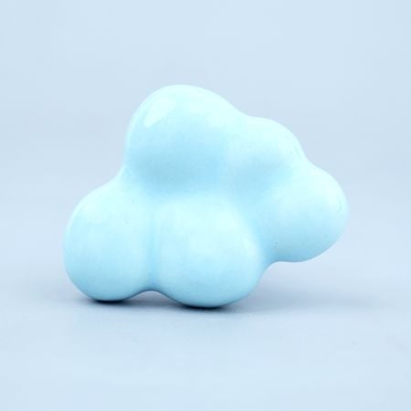 Turquoise Handmade Ceramic Cloud Shape Dresser Knob