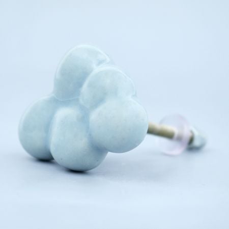 Grey Handmade Ceramic Cloud Shape Dresser Knob