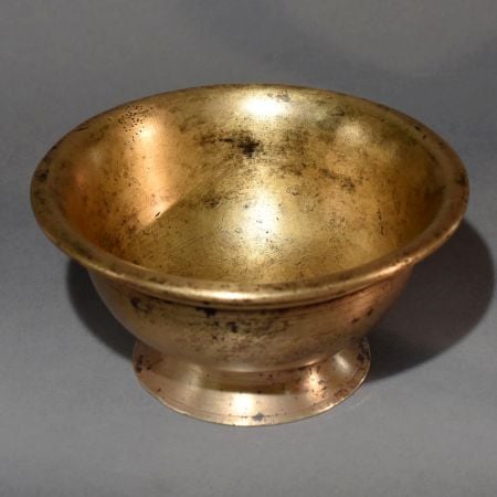 Vintage Handmade Brass Bowl for Hindu Rituals